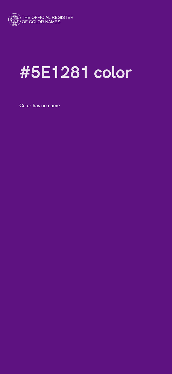 #5E1281 color image