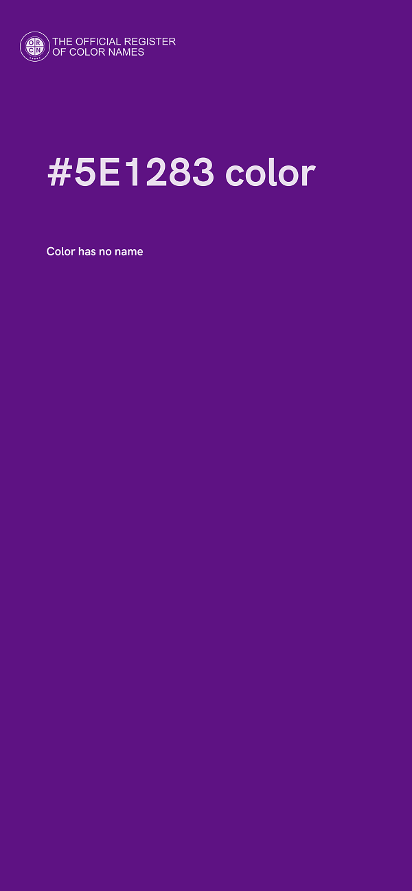 #5E1283 color image