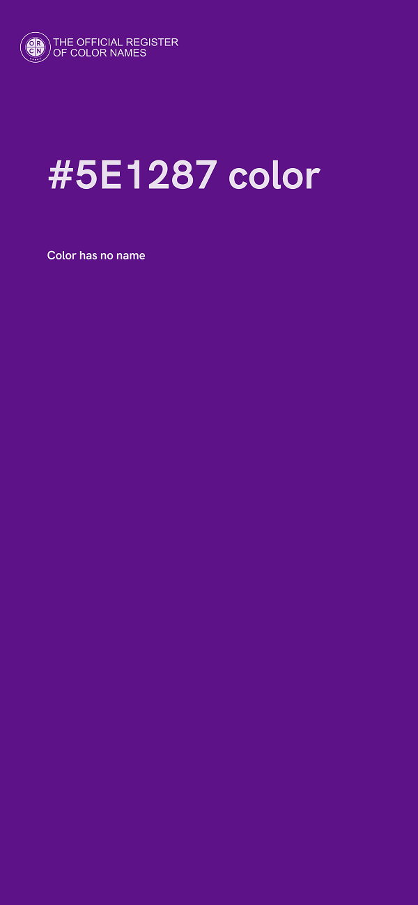 #5E1287 color image
