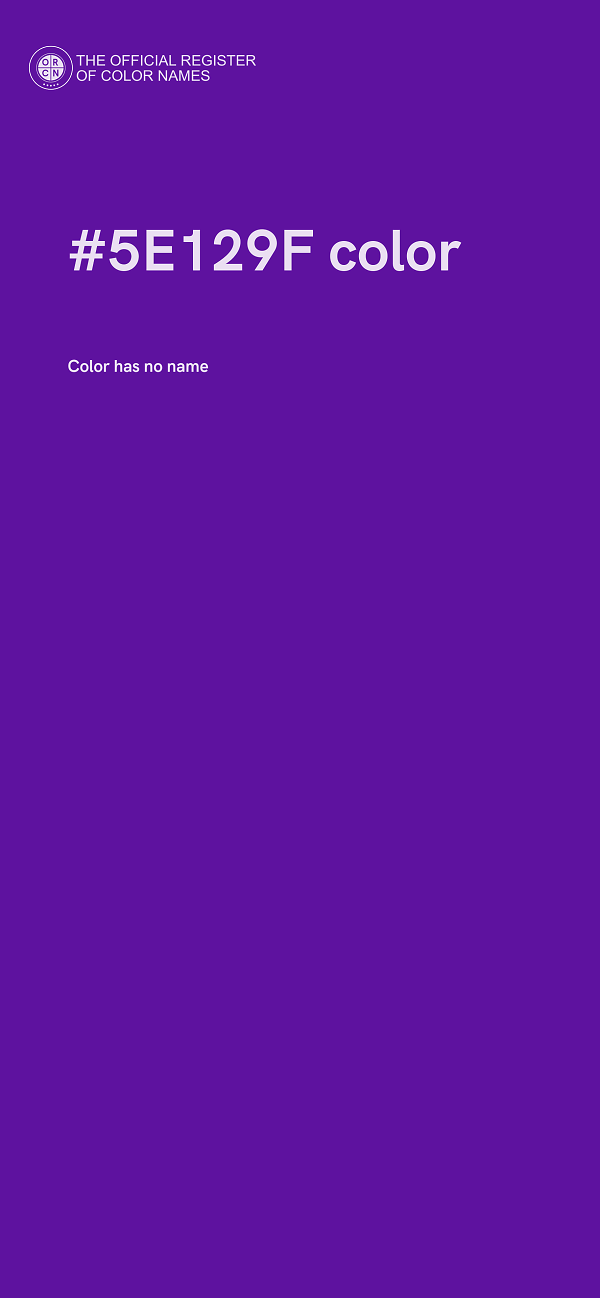 #5E129F color image