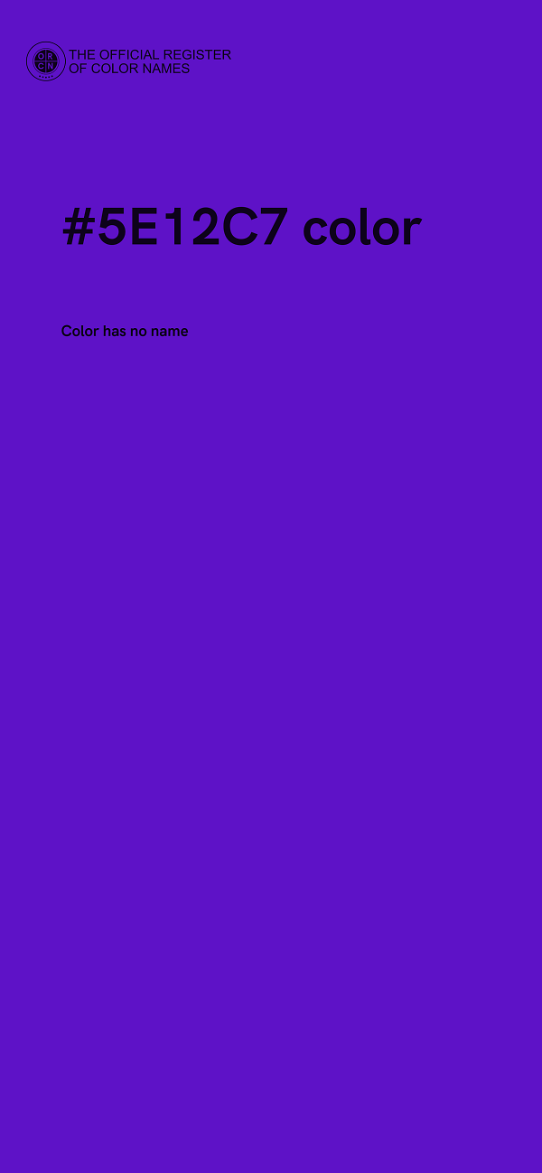 #5E12C7 color image