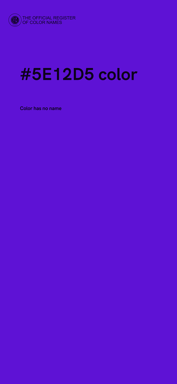 #5E12D5 color image