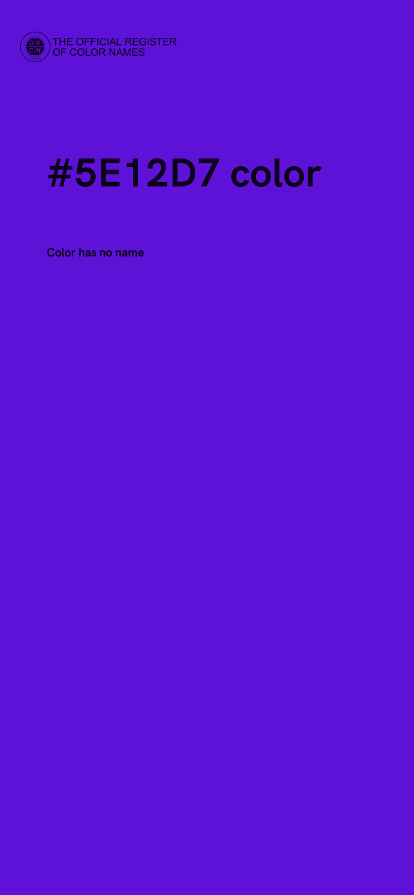 #5E12D7 color image