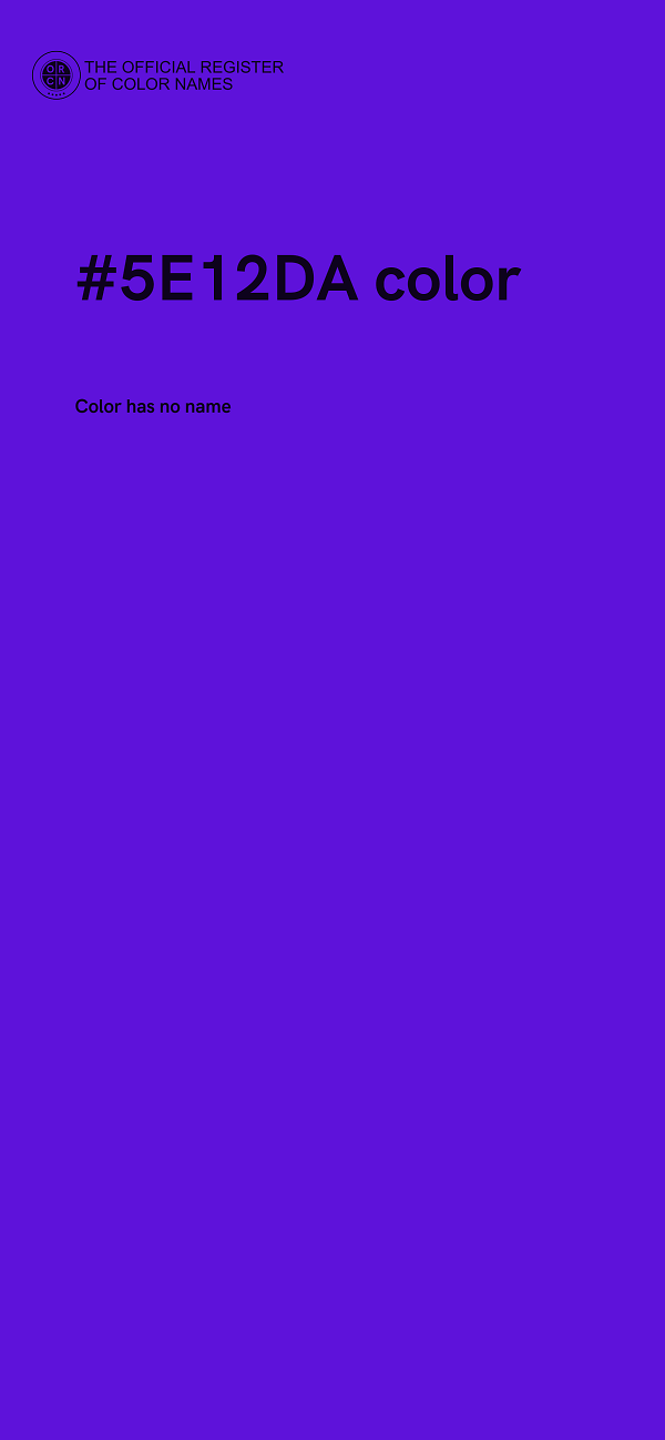 #5E12DA color image