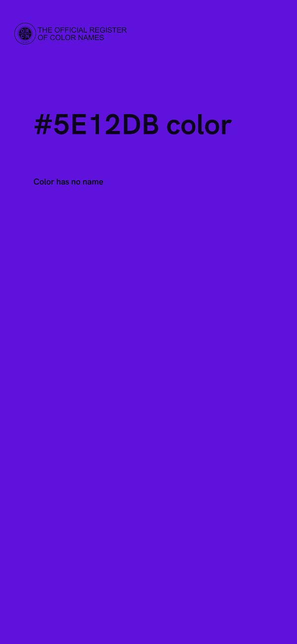 #5E12DB color image