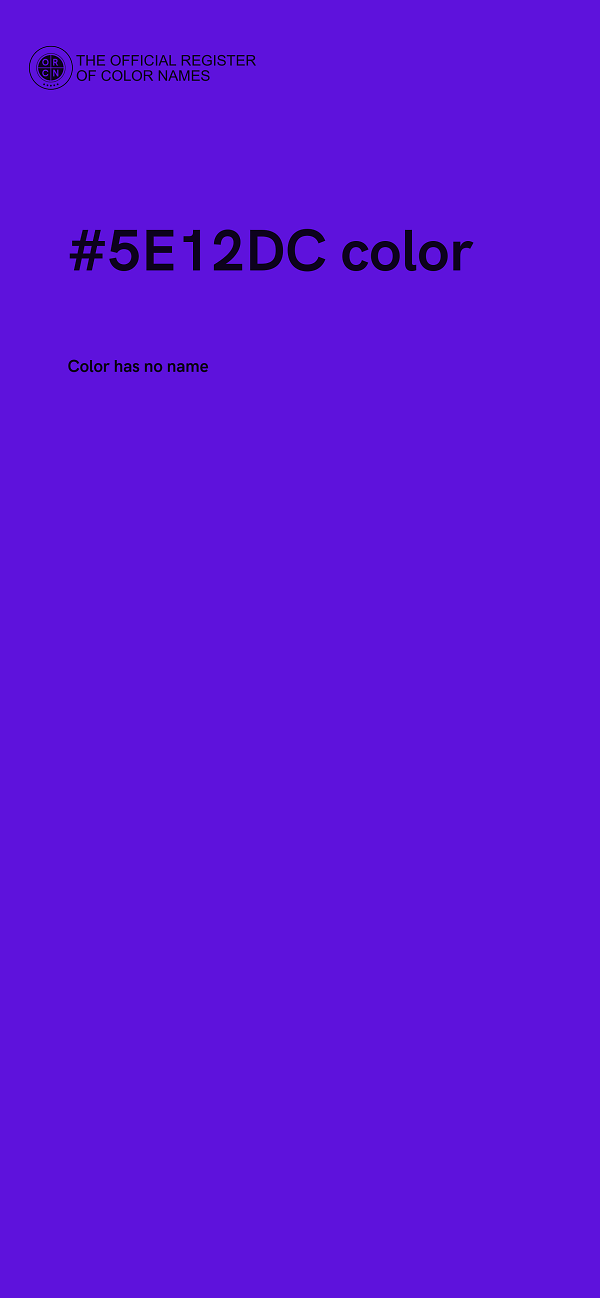 #5E12DC color image