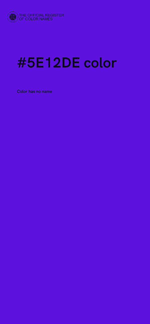 #5E12DE color image