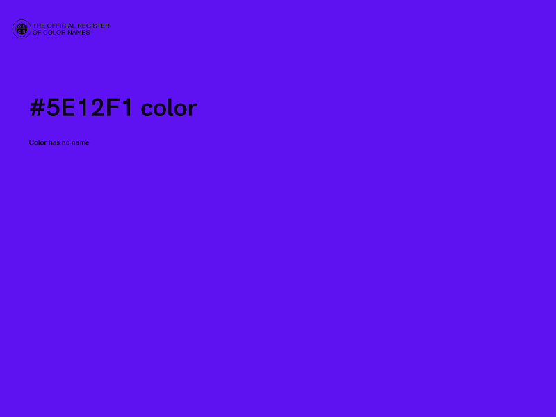 #5E12F1 color image