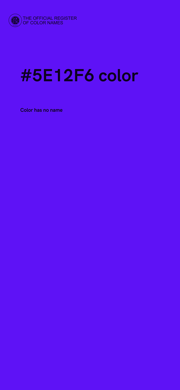 #5E12F6 color image