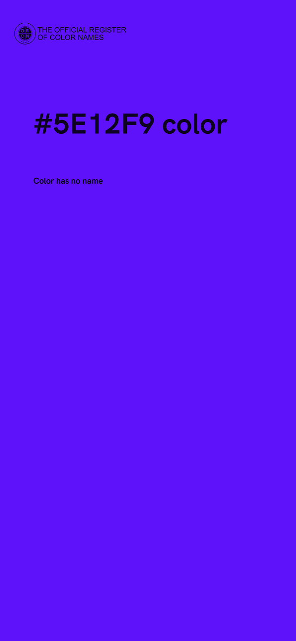 #5E12F9 color image