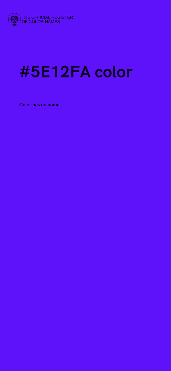 #5E12FA color image