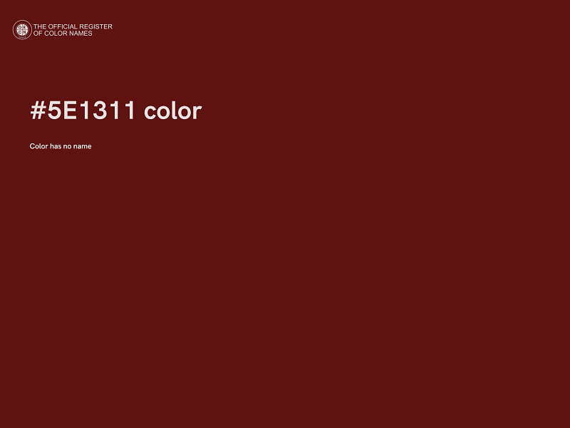 #5E1311 color image