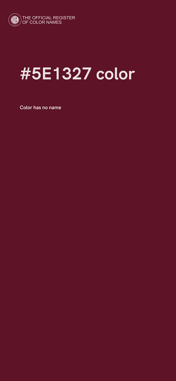#5E1327 color image