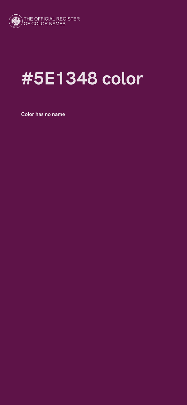 #5E1348 color image