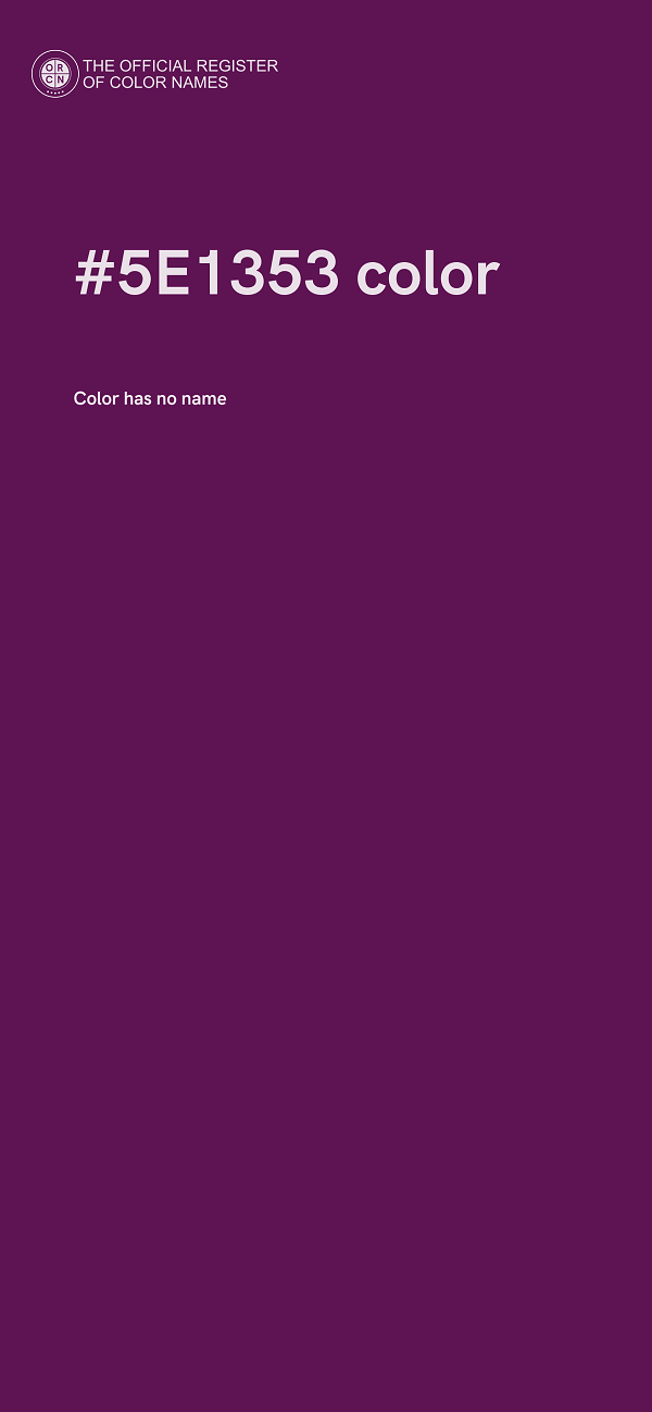 #5E1353 color image
