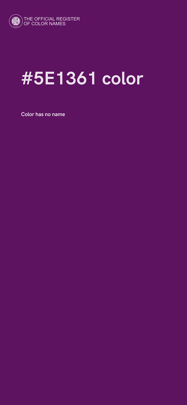 #5E1361 color image