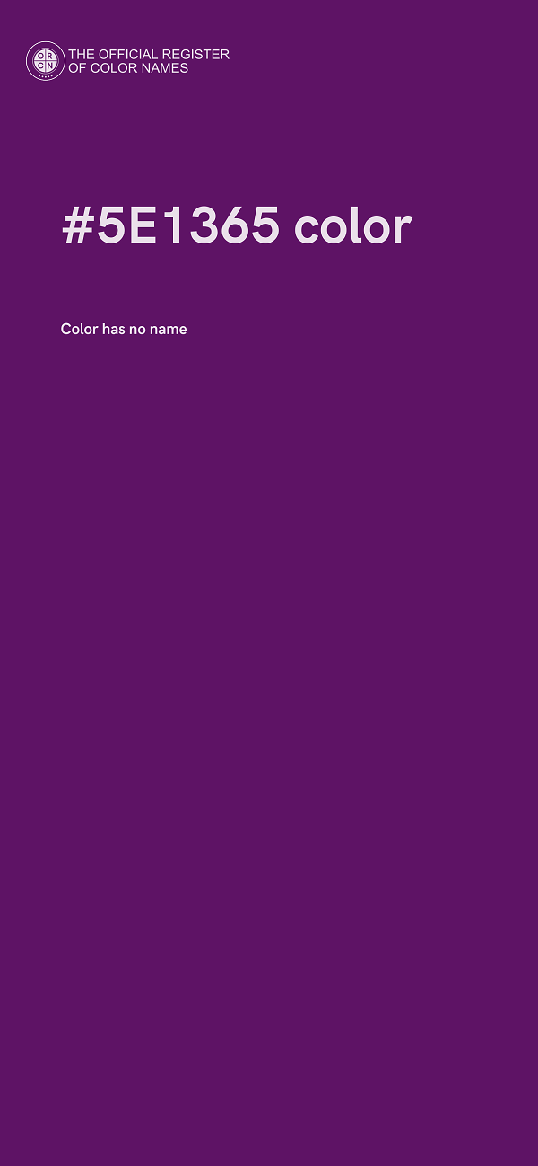 #5E1365 color image
