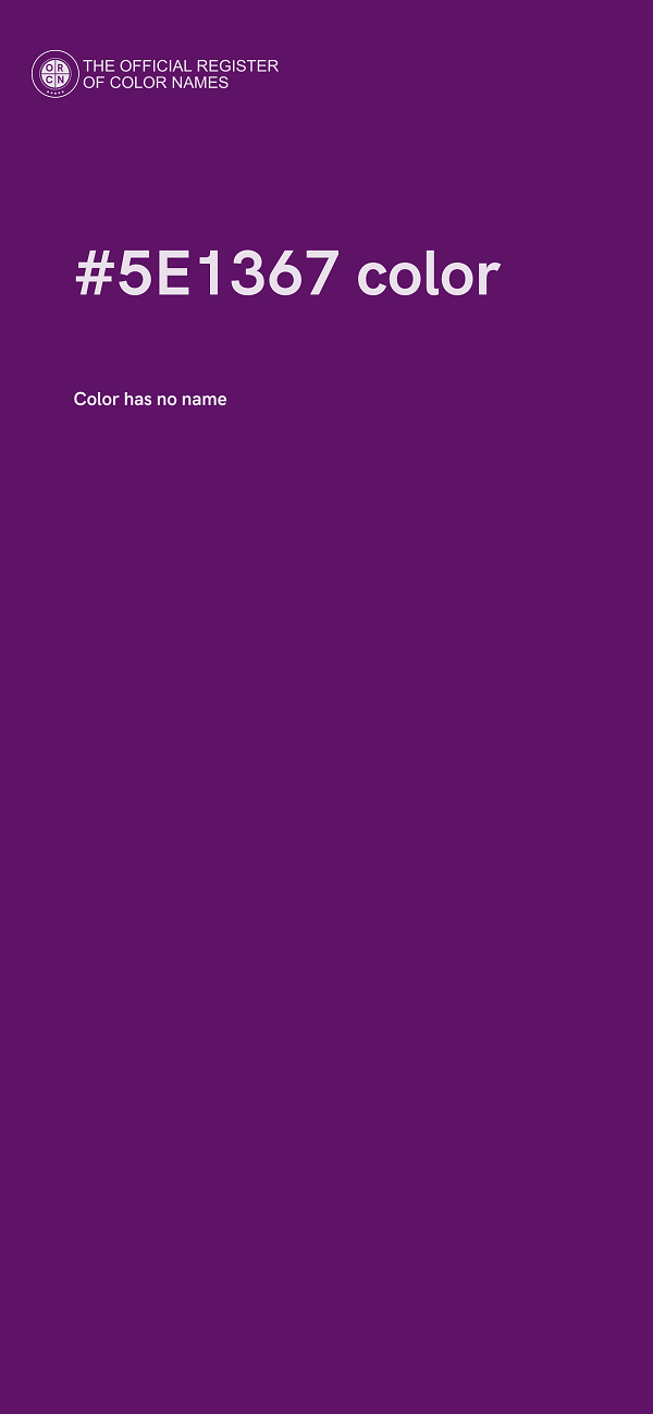 #5E1367 color image