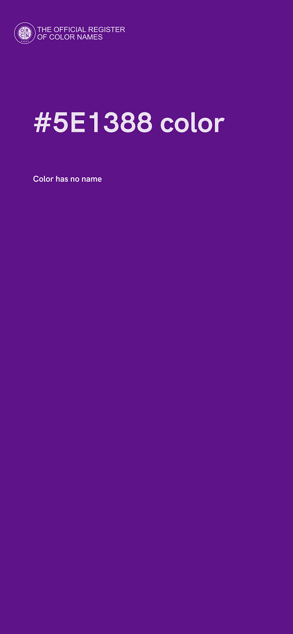 #5E1388 color image