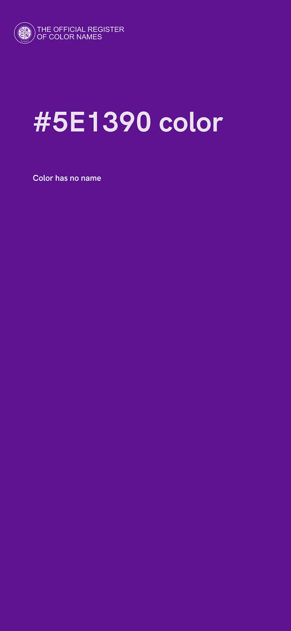 #5E1390 color image