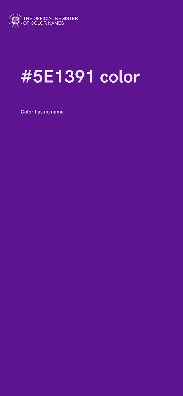 #5E1391 color image