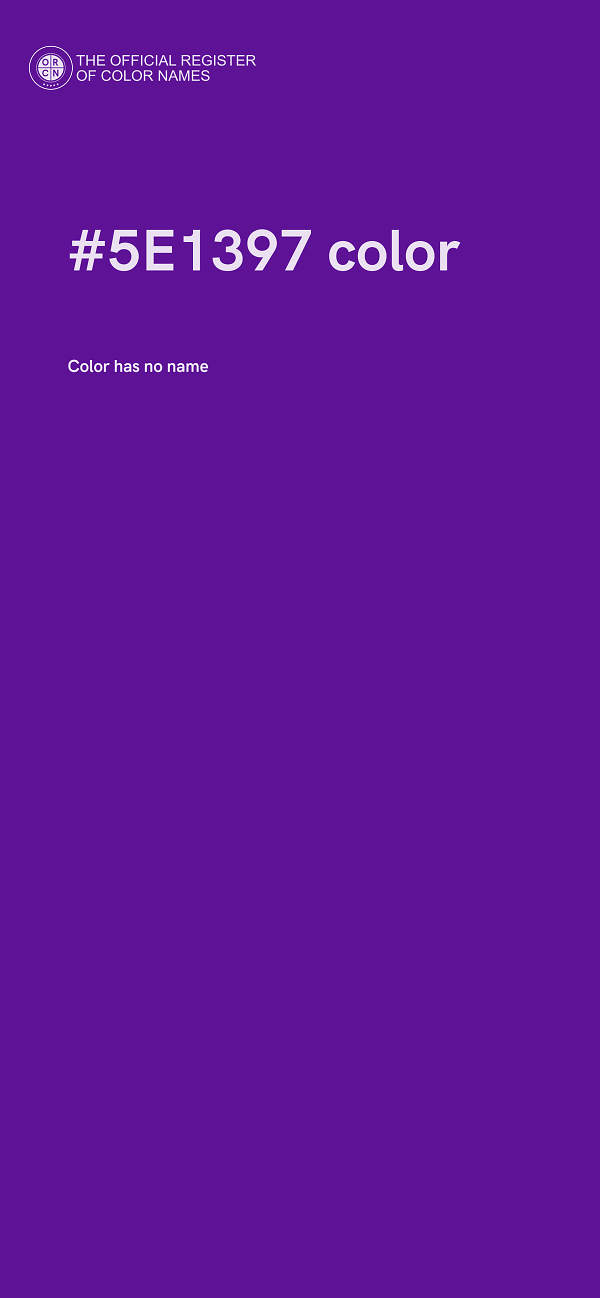 #5E1397 color image
