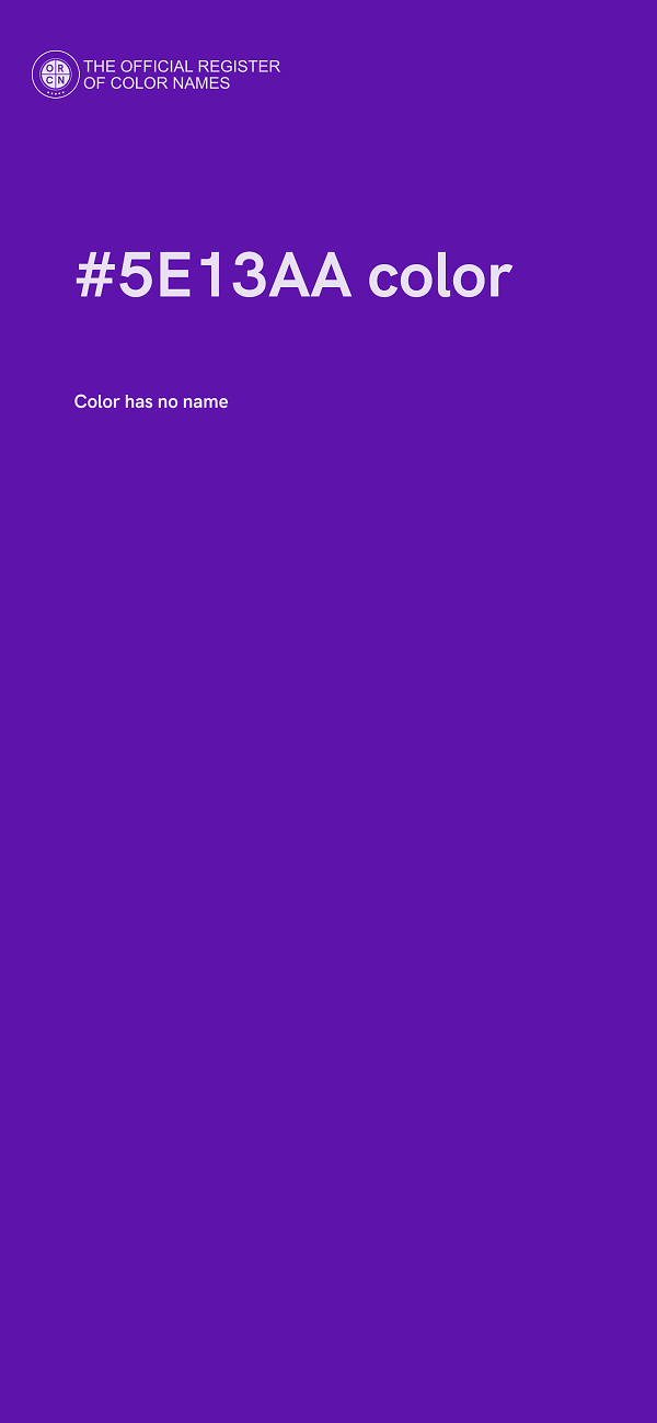 #5E13AA color image