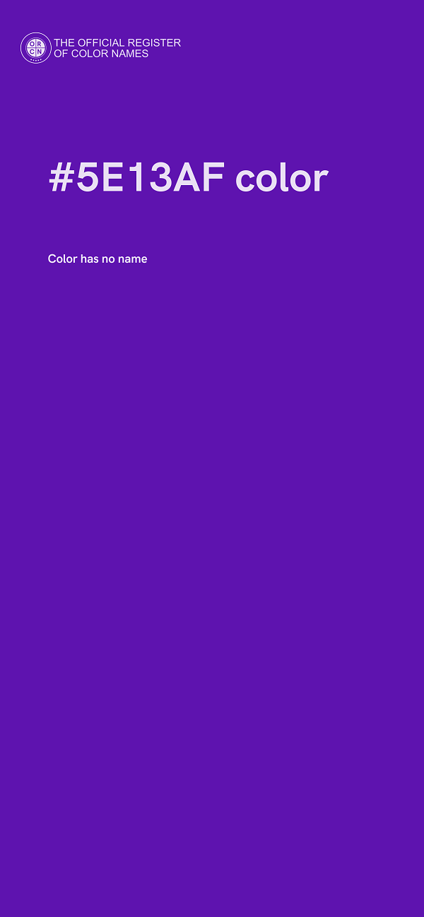 #5E13AF color image