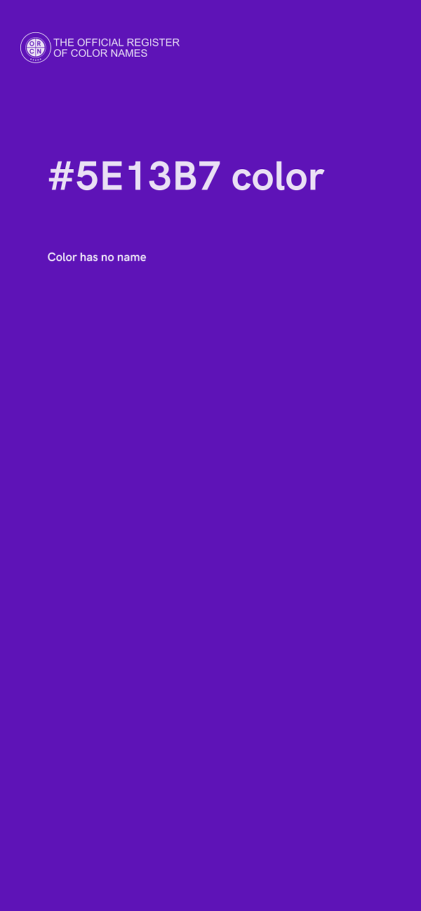 #5E13B7 color image
