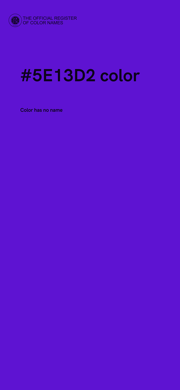 #5E13D2 color image