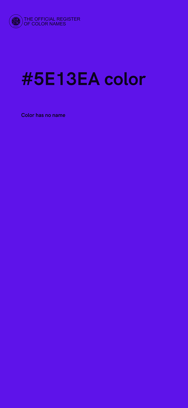 #5E13EA color image