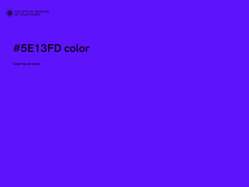 #5E13FD color image
