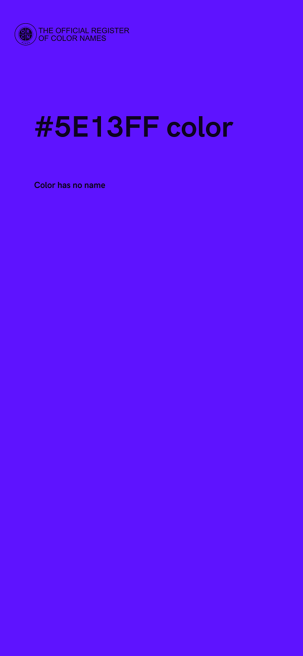 #5E13FF color image