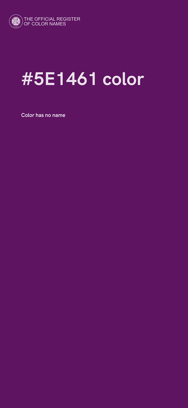 #5E1461 color image
