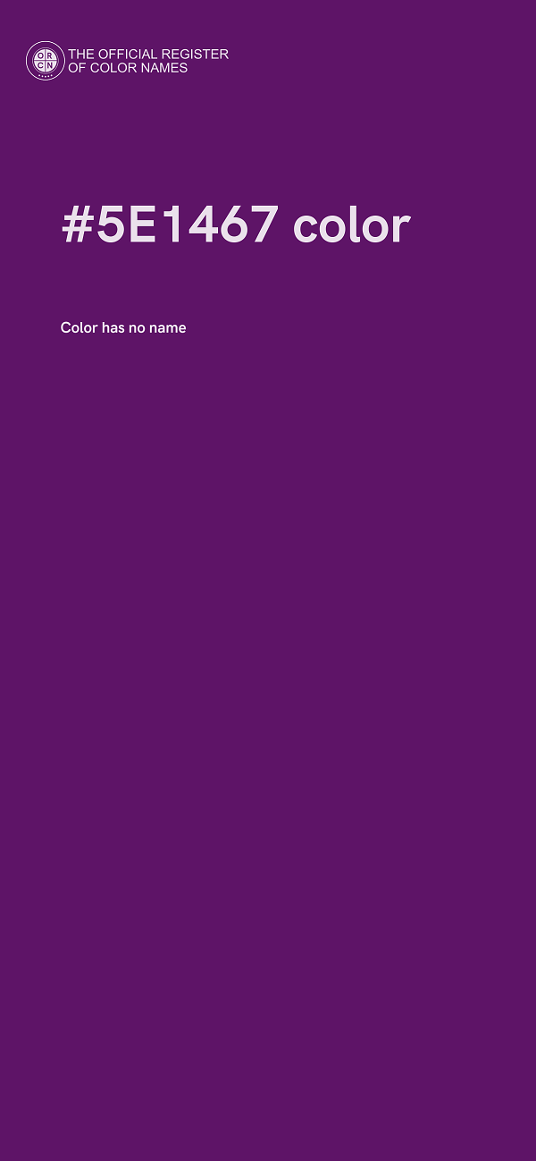 #5E1467 color image
