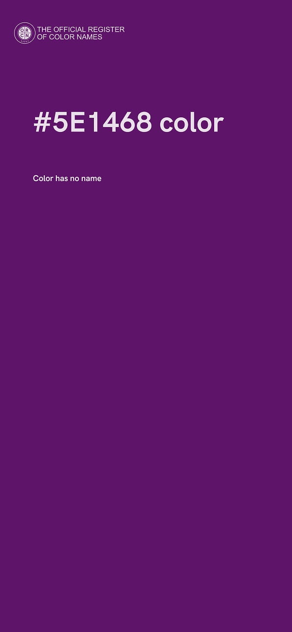 #5E1468 color image