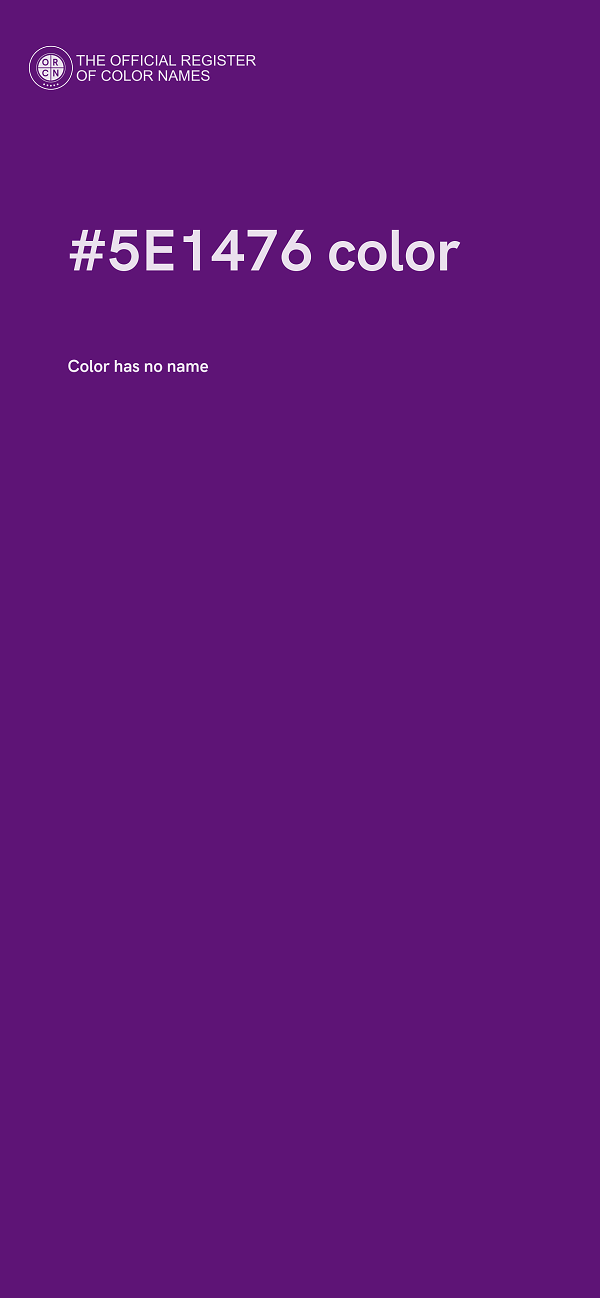 #5E1476 color image