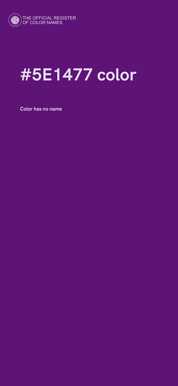 #5E1477 color image