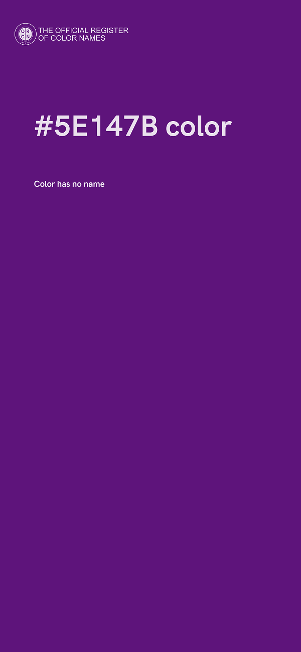 #5E147B color image