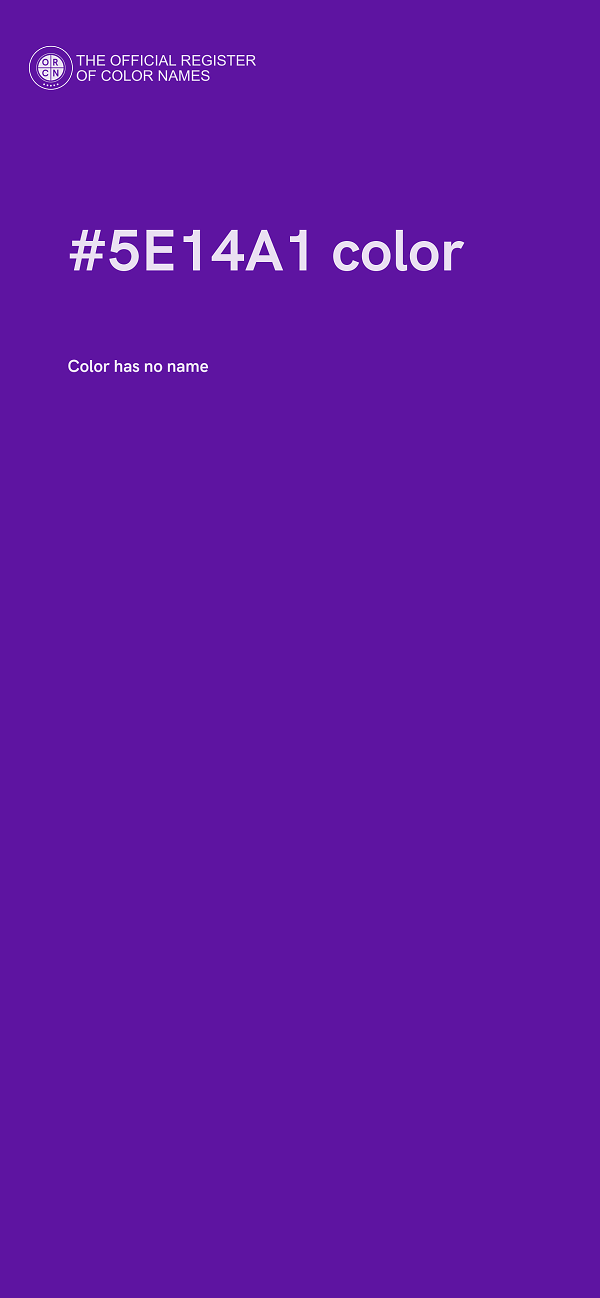 #5E14A1 color image