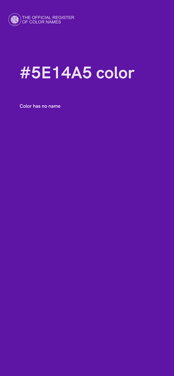 #5E14A5 color image