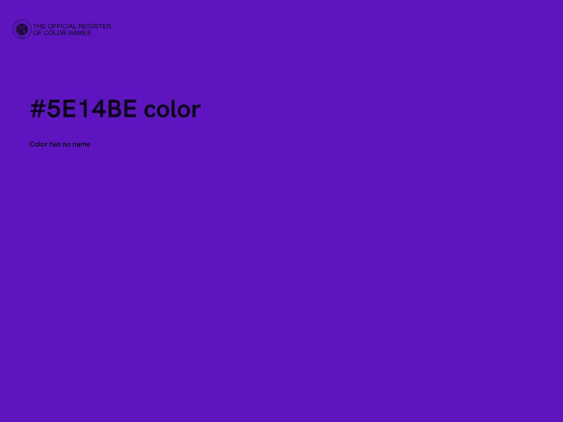 #5E14BE color image