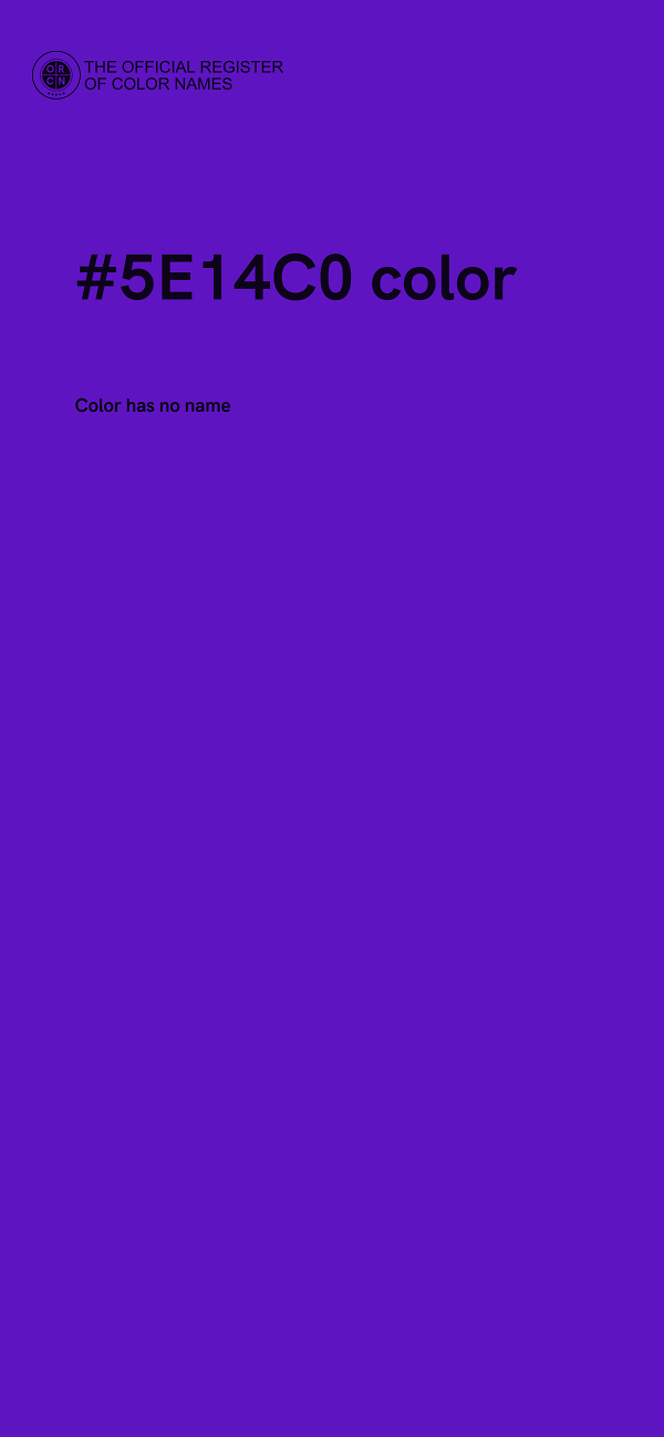 #5E14C0 color image