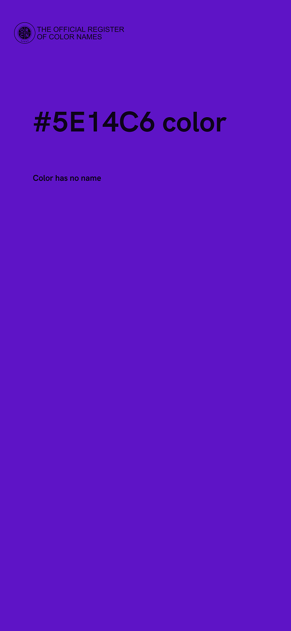 #5E14C6 color image