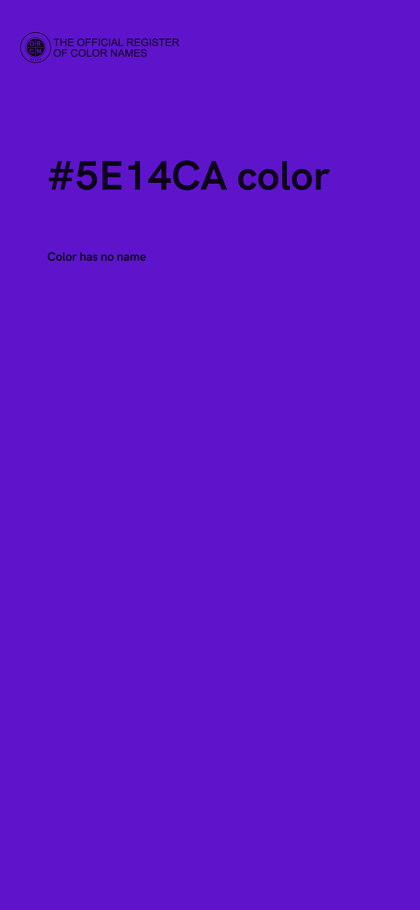 #5E14CA color image