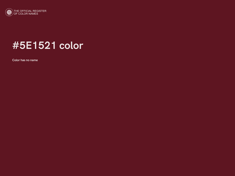 #5E1521 color image