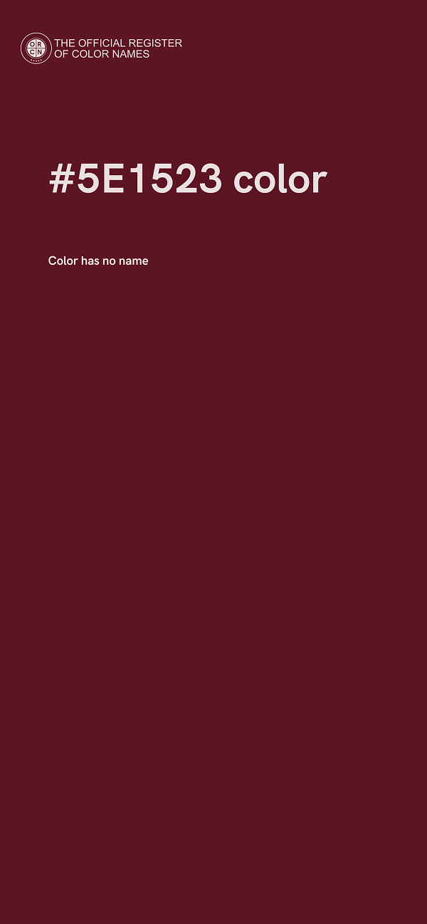 #5E1523 color image