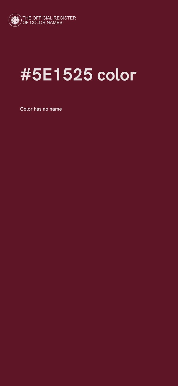 #5E1525 color image