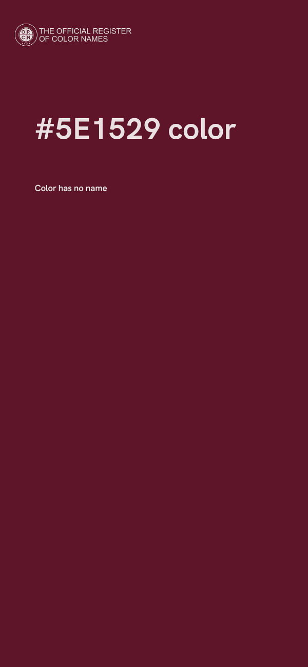 #5E1529 color image