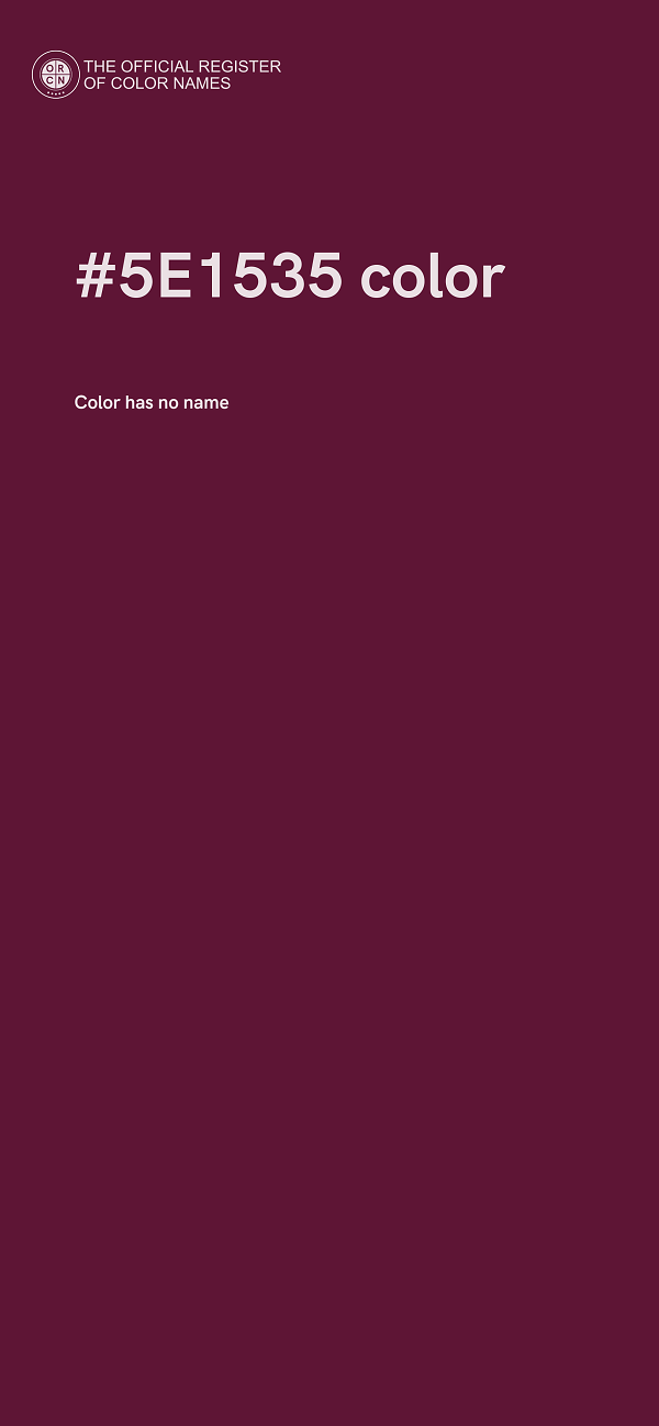 #5E1535 color image